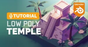 Blender Low Poly Temple Tutorial | Polygon Runway