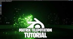 Free matrix telepotation effect in blender