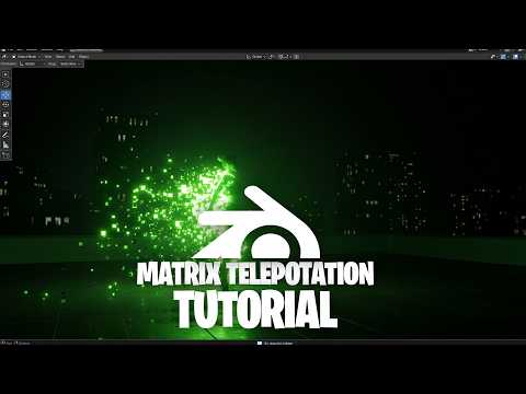 Free matrix telepotation effect in blender