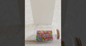 Blender Rigid Body Simulation – Glass Jar with Beads Explosion (Physics Test)