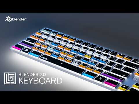 Modeling the LogicKeyboard Blender Titan with Blender