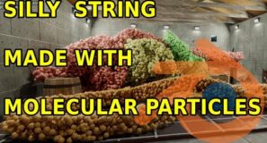 Silly String Made With 50K Molecular Particles