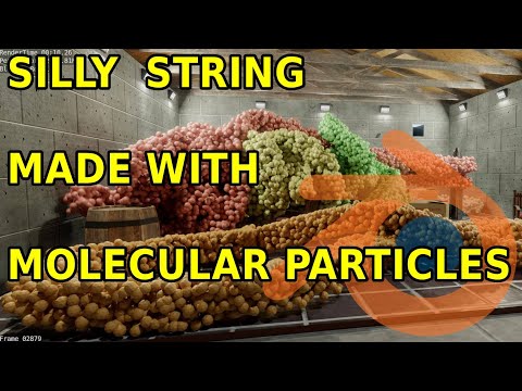 Silly String Made With 50K Molecular Particles