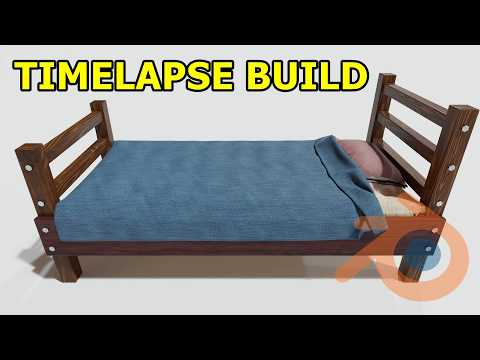 Timelapse Build Bed Blanket Pillow & Pillow Case Blender
