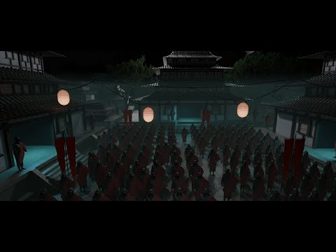 🔴 blender live  – creating a Japanese ninja training camp concept art in blender