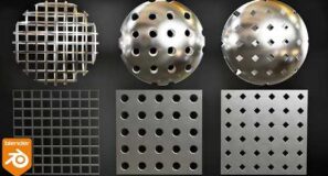 Procedural Perforated Metal Materials (Blender Tutorial)