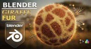 Blender | Giraffe Fur | Beginner Tutorial