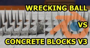 Wrecking Ball on Chain vs Concrete Blocks V3