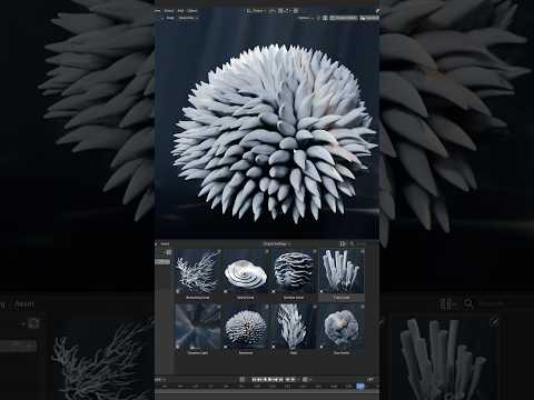 New Coral and Life-Based Geometry Nodes for Blender! #shorts
