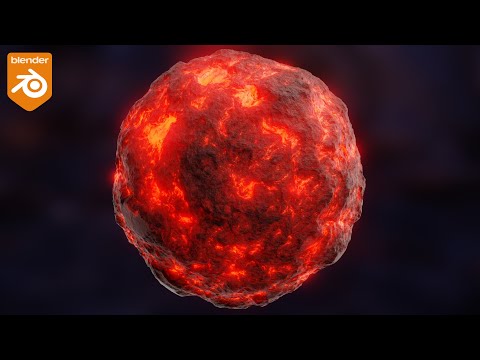 Procedural Molten Lava Material (Blender Tutorial)