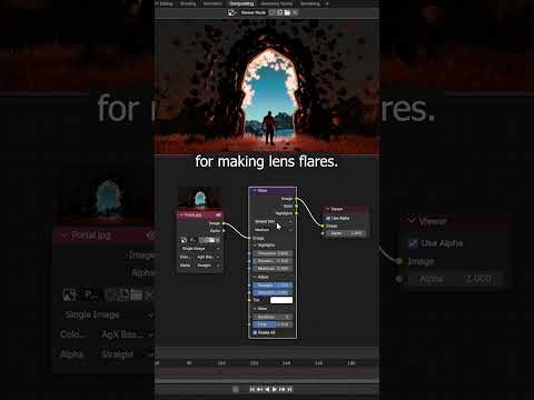 How to add a Glow Effect to your shots easily in Blender #b3d #blender3d #compositing