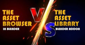 the new asset library verses the new asset browser for blender