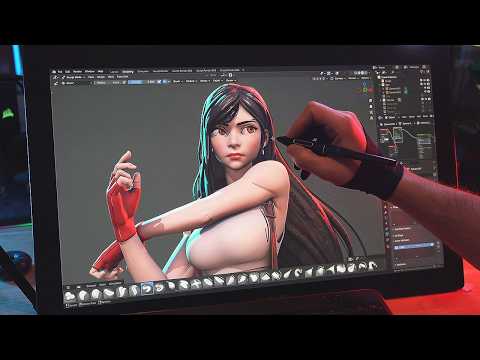 Sculpt with me – 3D Modeling Tifa Lockhart (Final Fantasy 7) in Blender