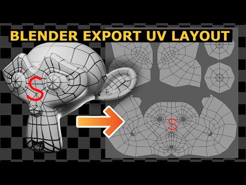 Blender: Export UV Layouts For Beginners | Tutorial