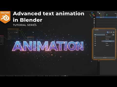 Advanced text animation in blender TextMograph