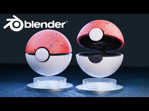 Blender 4.2 | Make a Poke Ball  | Tutorial