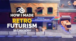 Blender Stylized Game Environment – Full Process