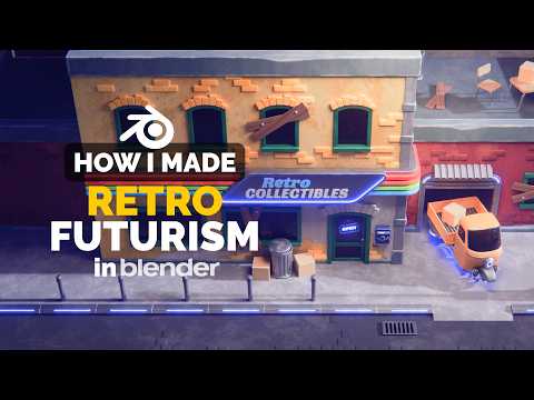 Blender Stylized Game Environment – Full Process