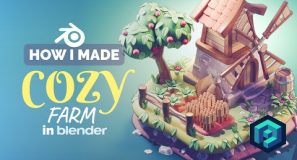 Cozy Farm in Blender – 3D Modeling Process | Polygon Runway