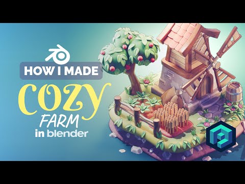 Cozy Farm in Blender – 3D Modeling Process | Polygon Runway