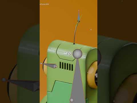 How you can hook a curve to a bone in Blender #b3d #blender3d