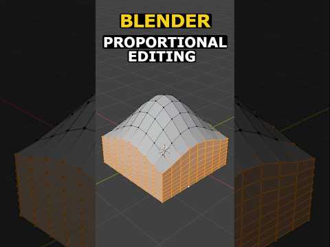 Blender: Try Proportional Editing – Pro Tip #3d #blender #3dmodeling