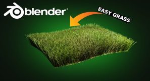 Blender: Fast & Easy Grass | Tutorial