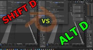 SHIFT D vs ALT D Blender Performance Comparison