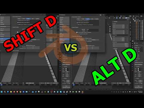 SHIFT D vs ALT D Blender Performance Comparison