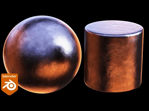 Procedural Dark Scratched Metal Material (Blender Tutorial)