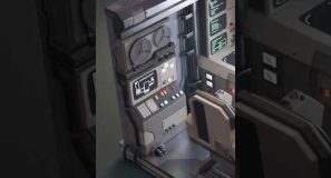 Sci-fi hard surface concept in Blender