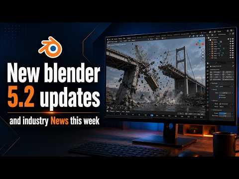 New blender 5.2 updates and related News