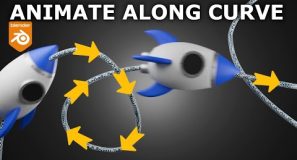 Blender | Animate Objects Along Path | Tutorial