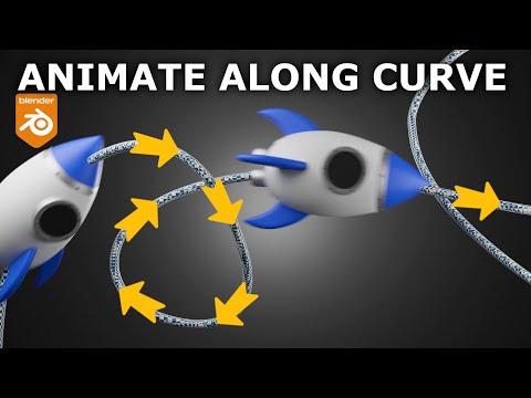 Blender | Animate Objects Along Path | Tutorial