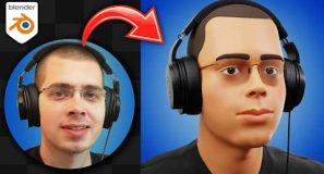 Sculpting a Self Portrait in Blender (Creation Timelapse)