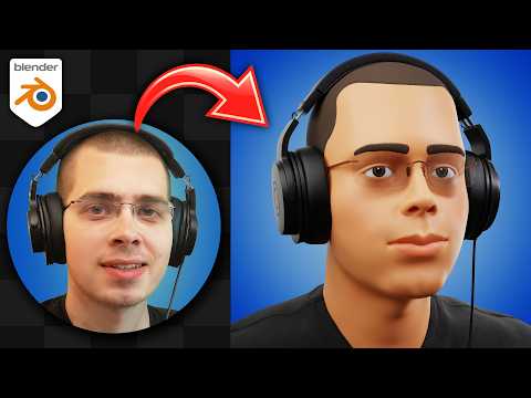 Sculpting a Self Portrait in Blender (Creation Timelapse)