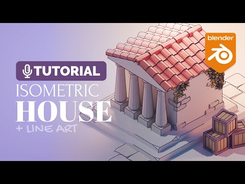 Blender Isometric Line Art House Tutorial | Polygon Runway