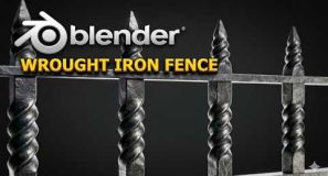 Make an EASY Wrought Iron Fence | Blender Tutorial