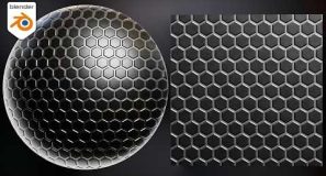 Procedural Metal Hex Tiles Material (Blender Tutorial)