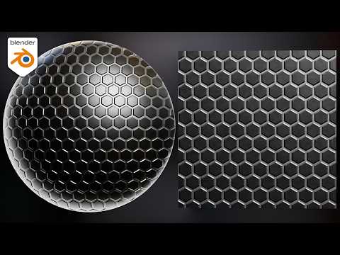 Procedural Metal Hex Tiles Material (Blender Tutorial)