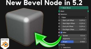 New Bevel Node in Blender 5.2 Geometry Nodes!