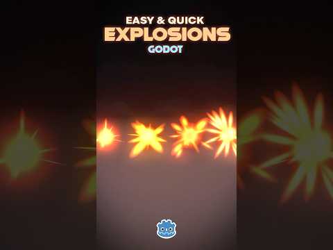 Easy Explosions in #GODOT #gamedev #indiedev #vfx