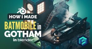 Batmobile in Blender – 3D Modeling Process | Polygon Runway