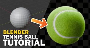 EASY 3D Tennis Ball | Blender Beginners