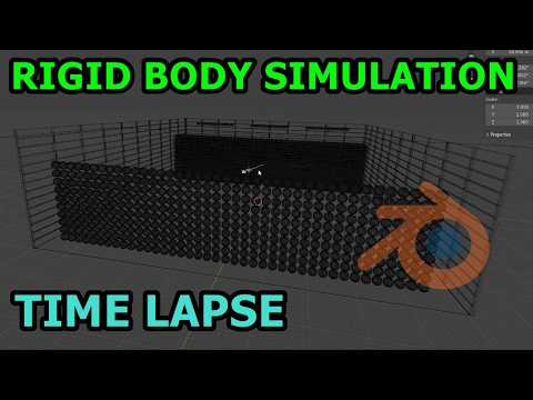 Timelapse Rigid Body Simulation – Blender
