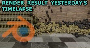 Yesterday’s Timelapse Result Rigid Body Physics Blender
