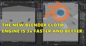 The New Cloth Simulation Engine In Blender Is Much Faster and Better