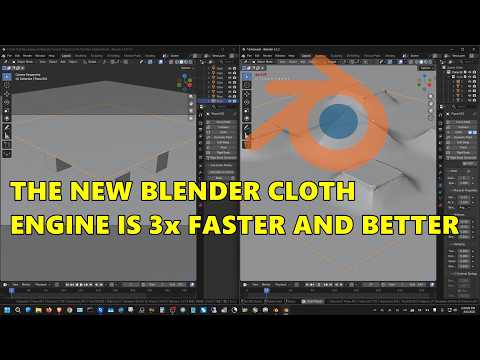 The New Cloth Simulation Engine In Blender Is Much Faster and Better