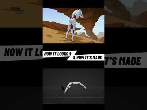 Look at this effect using exageration and visual flow in Blender