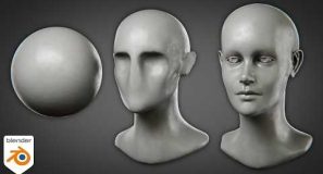 Part 1: How to Sculpt a Female Head for Beginners (Blender Tutorial)